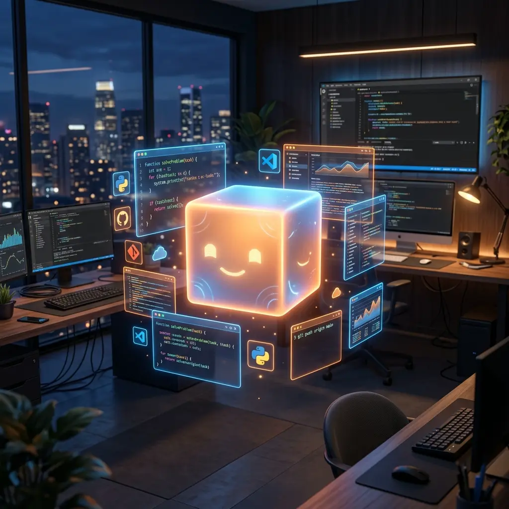 [Note: Fallback Ollama Cloud]

Jules, l’assistant IA dédié aux développeurs, illustré comme un robot moderne entouré de lignes de code et d’outils de programmation.