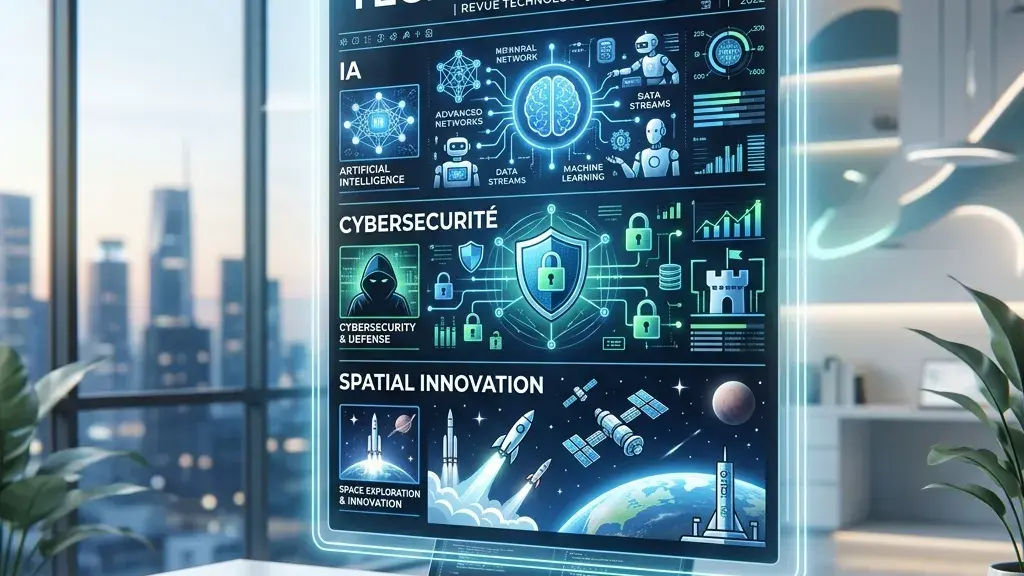 [Note: Fallback Ollama Cloud]

Illustration de l'essentiel tech de la semaine : un cerveau symbolisant l'intelligence artificielle, un cadenas représentant la cybersécurité, et diverses icônes de nouvelles technologies et gadgets.