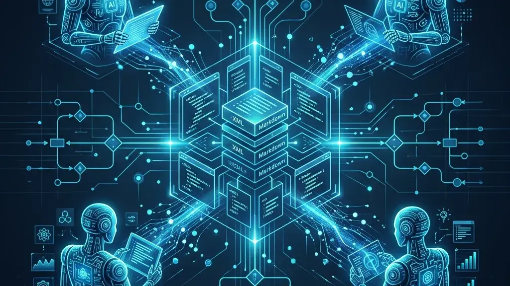 [Note: Fallback Ollama Cloud]

Illustration du concept d'agentic prompt engineering avec Gemini, représentant des flux de conversation de chatbots et leur intégration dans des systèmes d’intelligence artificielle avancés.