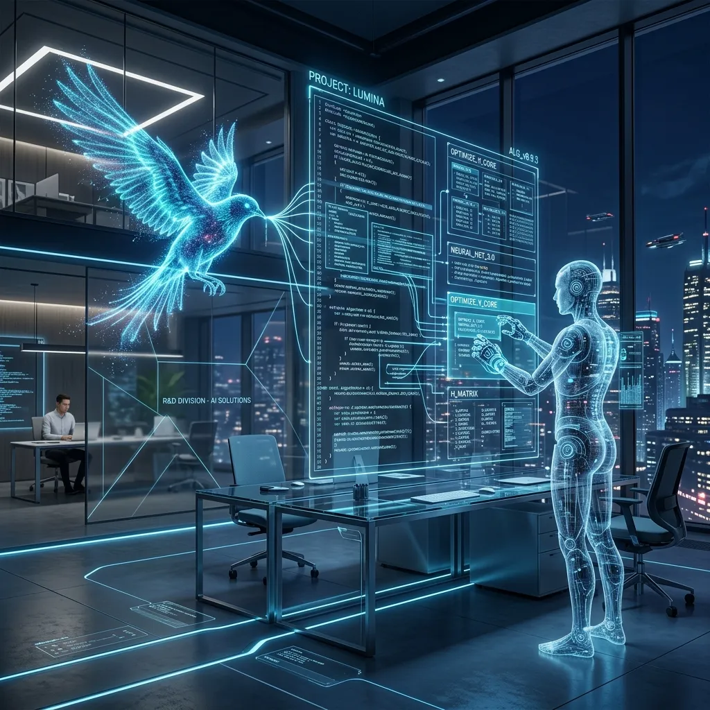 [Note: Fallback Ollama Cloud]

Antigravity et Jules, duo Tech Lead et Developer, collaborant devant un écran de code, illustrant la « Collaboration Agentique ».