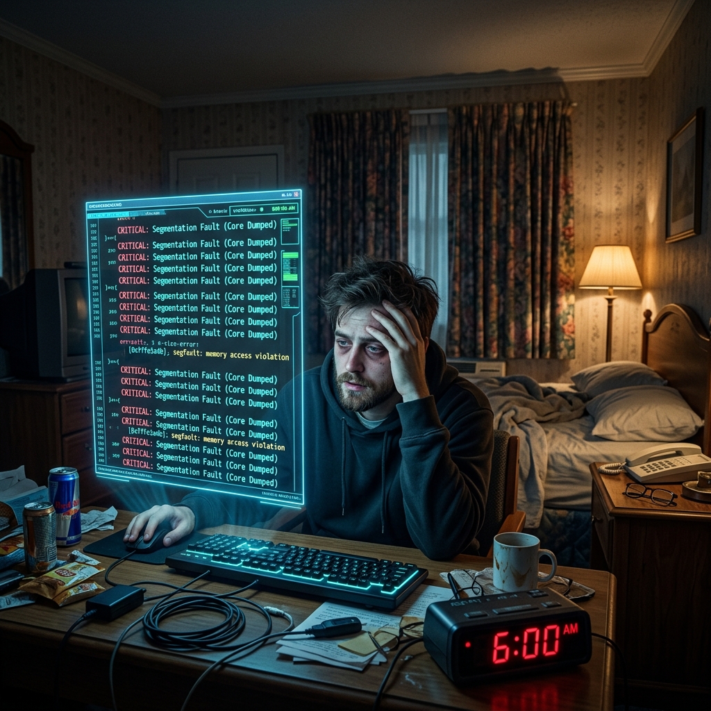 [Note: Fallback Ollama Cloud]

Illustration d’une marmotte robotisée coincée dans une boucle infinie, entourée de code, d’engrenages et de diagrammes représentant le cycle sans fin du développement de l’IA.